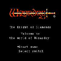 Wizardry II Title Screen